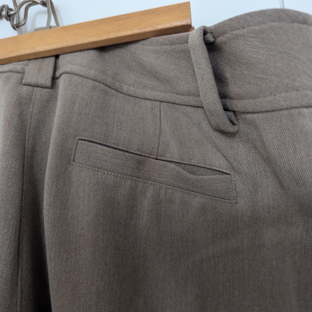 Talbots Women's 12 Brown Pants tailored front seam classic professional office - Picture 6 of 13